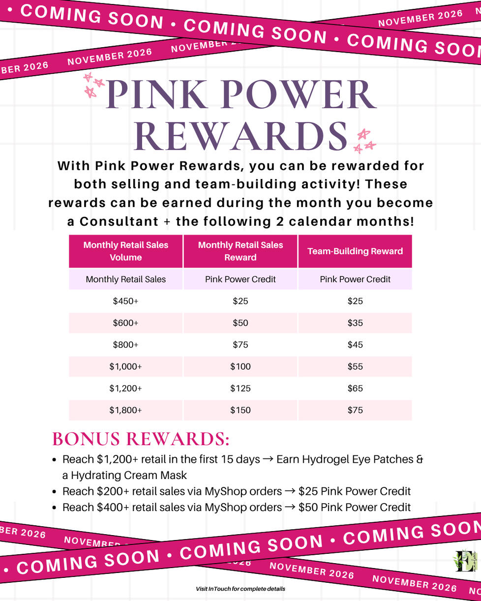New Pink Power Rewards